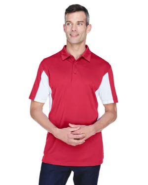 M355 Harriton Mens Side Blocked Micro-Piqué Polo