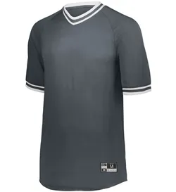 221021 Holloway Retro V-Neck Baseball Jersey