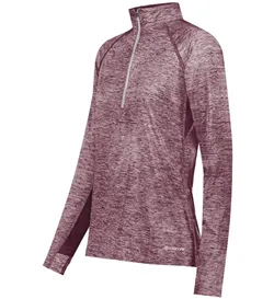222774 Holloway Womens Electrify CoolCore Quarter-Zip Pullover