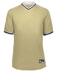 221021 Holloway Retro V-Neck Baseball Jersey