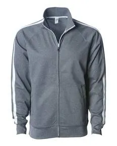 EXP70PTZ Independent Trading Co. Unisex Lightweight Poly-Tech Full-Zip Track Jacket