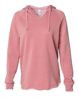 PRM2500 Independent Trading Co. Women’s Lightweight California Wave Wash Hooded Sweatshirt