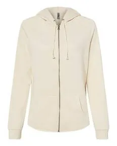 PRM2500Z Independent Trading Co. Womens California Wave Wash Full-Zip Hooded Sweatshirt