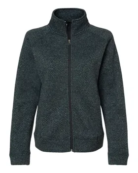 8716 J America Womens Traverse Full-Zip Sweater