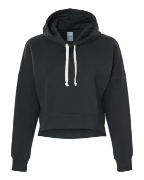 8853 J America Womens Crop Hooded Sweatshirt