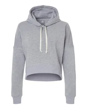 8853 J America Womens Crop Hooded Sweatshirt 8853 J America Womens Crop Hooded Sweatshirt