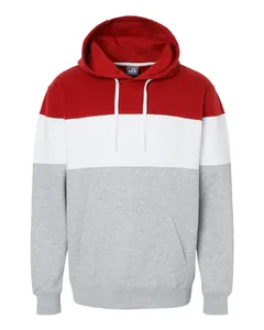 8644 J America Varsity Fleece Colorblocked Hooded Sweatshirt