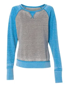 8927 J America Women’s Zen Fleece Raglan Sweatshirt