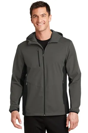 J719 Port Authority Active Hooded Soft Shell Jacket.