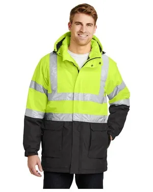 J799S Port Authority ANSI 107 Class 3 Safety Heavyweight Parka