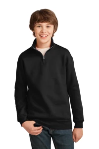 995Y Jerzees  Youth NuBlend 1/4-Zip Cadet Collar Sweatshirt.