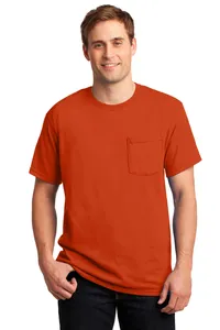 29MP Jerzees - Dri-Power 50/50 Cotton/Poly Pocket T-Shirt.