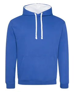 JHA003 Just Hoods By AWDis Adult 80/20 Midweight Varsity Contrast Hooded Sweatshirt