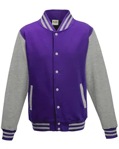 JHA043 Just Hoods By AWDis Mens 80/20 Heavyweight Letterman Jacket