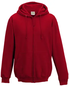 JHA050 Just Hoods By AWDis Mens 80/20 Midweight College Full-Zip Hooded Sweatshirt