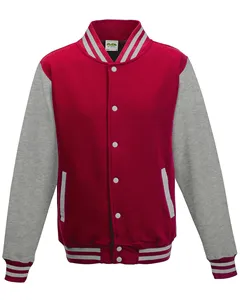 JHY043 Just Hoods By AWDis Youth 80/20 Heavyweight Letterman Jacket