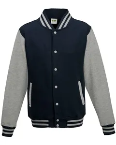 JHY043 Just Hoods By AWDis Youth 80/20 Heavyweight Letterman Jacket