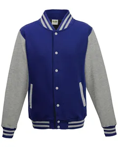 JHY043 Just Hoods By AWDis Youth 80/20 Heavyweight Letterman Jacket