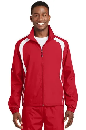JST60 Sport-Tek Colorblock Raglan Jacket.