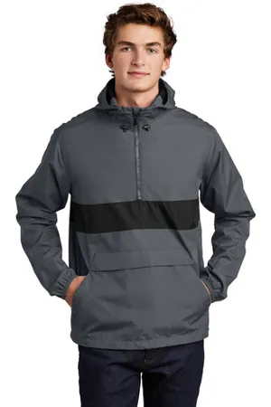 JST65 Sport-Tek Zipped Pocket Anorak.