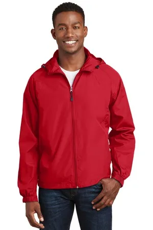 JST73 Sport-Tek Hooded Raglan Jacket.