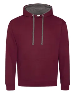 JHA003 Just Hoods By AWDis Adult 80/20 Midweight Varsity Contrast Hooded Sweatshirt
