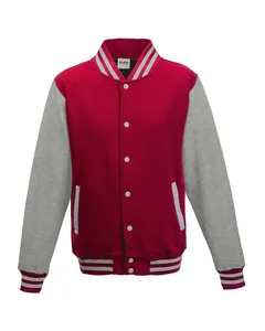 JHY043 Just Hoods By AWDis Youth 80/20 Heavyweight Letterman Jacket