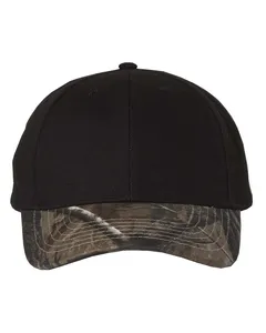 LC25 Kati Solid Crown with Camo Visor Cap