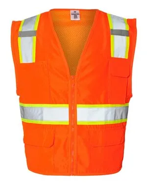 1163-1164 Kishigo Ultra-Cool Solid Front Vest with Mesh Back