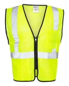 1537-1538 Kishigo Double-Pocket Zippered Economy Class 2 Vest