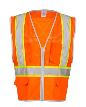 1576-1577 Kishigo Premium Brilliant Series X Back Dual Compliant Vest