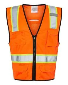 1580-1581 Kishigo 6 Pocket Contrast Class 2 Vest