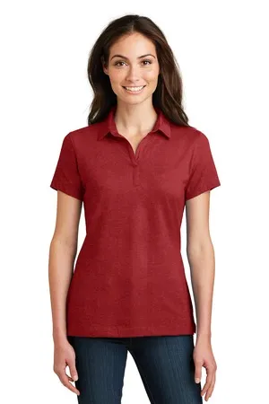 L577 Port Authority Ladies Meridian Cotton Blend Polo.