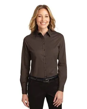 L608 Port Authority Ladies Long Sleeve Easy Care Shirt.
