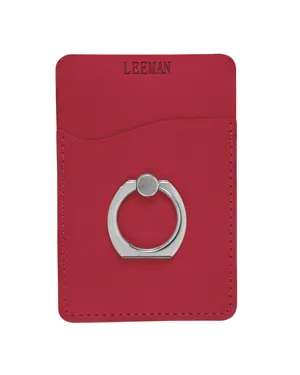 LG-9378 Leeman Tuscany Card Holder With Metal Ring Phone Stand LG-9378 Leeman Tuscany Card Holder With Metal Ring Phone Stand