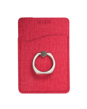 LG-9397 Leeman RFID Phone Pocket With Metal Ring Phone Stand