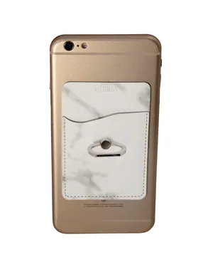 LG-9424 Leeman Marble Card Holder With Metal Ring Phone Stand