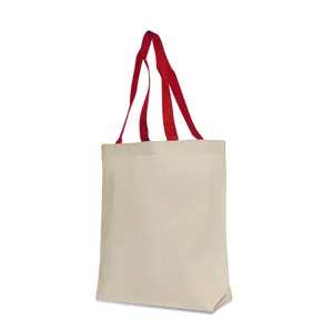 8868 Liberty Bags Natural Tote with Contrast-Color Handles
