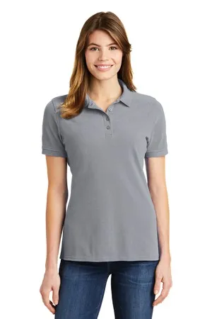LKP1500 Port & Company Ladies Combed Ring Spun Pique Polo.
