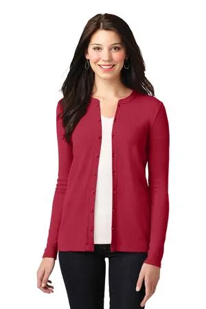 LM1008 Port Authority Ladies Concept Stretch Button-Front Cardigan.