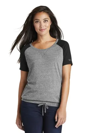 LNEA133 New Era Ladies Tri-Blend Performance Cinch Tee