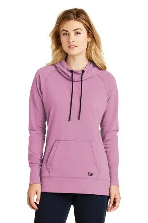 LNEA510 New Era Ladies Tri-Blend Fleece Pullover Hoodie.