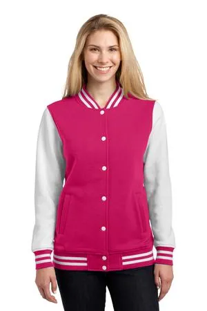 LST270 Sport-Tek Ladies Fleece Letterman Jacket