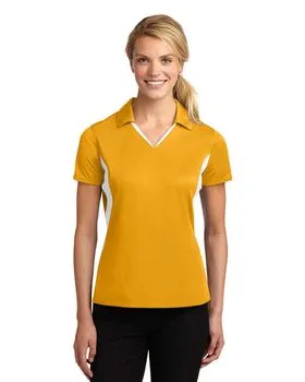 LST655 Sport-Tek Ladies Side Blocked Micropique Sport-Wick Polo.
