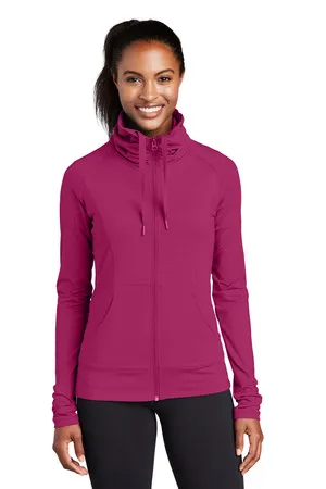 LST852 Sport-Tek Ladies Sport-Wick Stretch Full-Zip Jacket.