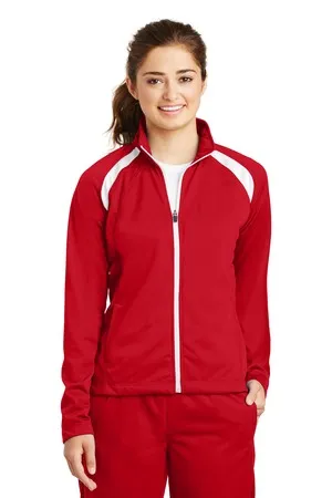 LST90 Sport-Tek Ladies Tricot Track Jacket.