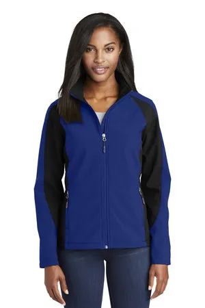 LST970 Sport-Tek Ladies Colorblock Soft Shell Jacket.