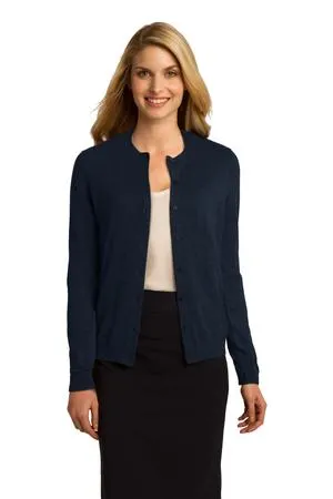 LSW287 Port Authority Ladies Cardigan Sweater.