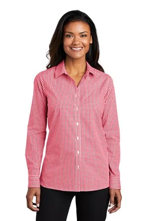 LW644 Port Authority Ladies Broadcloth Gingham Easy Care Shirt LW644 Port Authority Ladies Broadcloth Gingham Easy Care Shirt