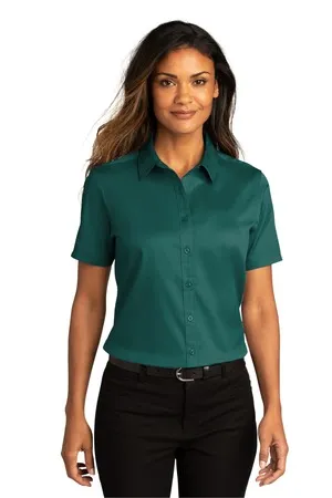 LW809 Port Authority Ladies Short Sleeve SuperPro React Twill Shirt. LW809 Port Authority Ladies Short Sleeve SuperPro React Twill Shirt.
